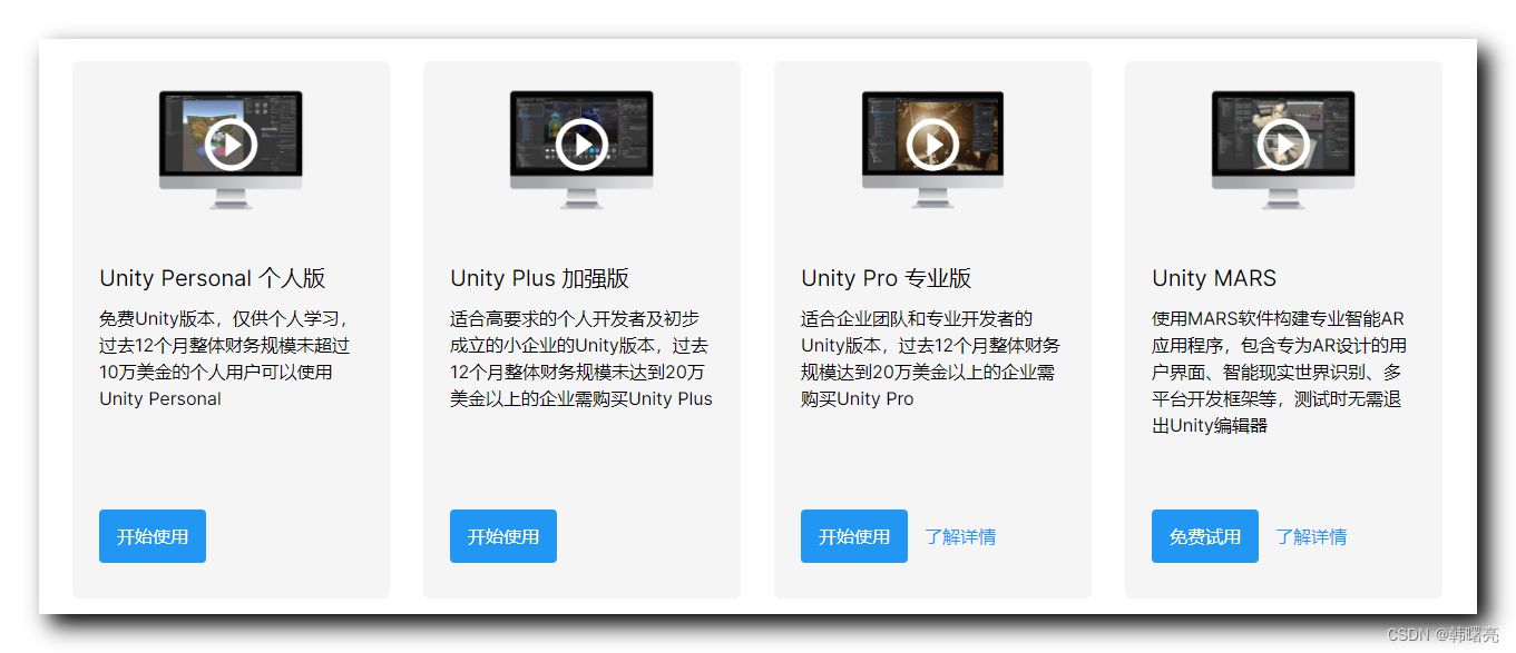 【Unity3D】Unity3D 软件安装 ( 注册账号并下载 Unity Hub | 安装 Unity Hub | 获取个人版授权 | 中文 ...