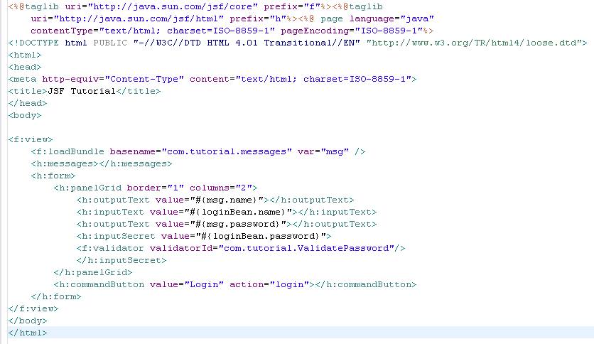 WTP Tutorials - JavaServer Faces Tools Tutorial----JSF (转)_java server ...