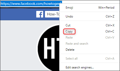 Copy URL