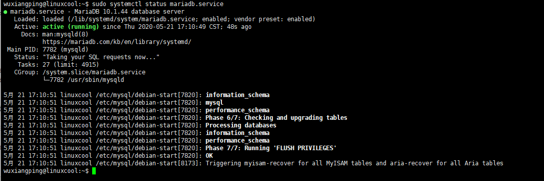 在Ubuntu上安装MariaDB在Ubuntu上安装MariaDB