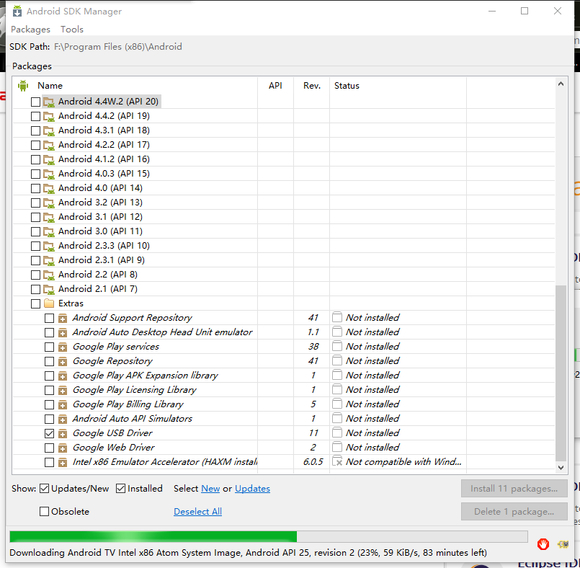 运行AVD Manager提示要装Intel HAXM可是有提示not compatible with windows_.net--亦洪-华为 ...