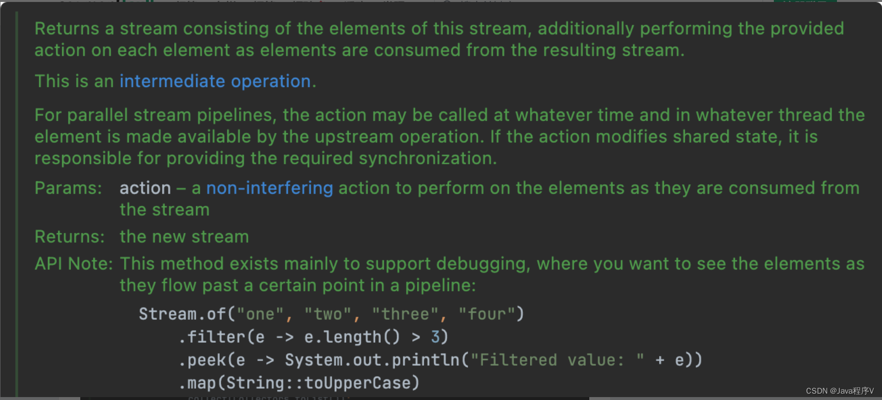Stream map peek foreach - 00fe975a4702a36b0912d8a4235bd9a2 