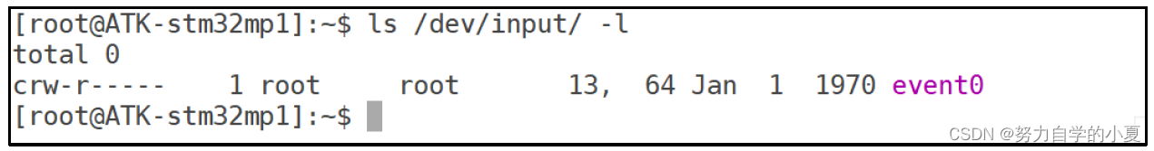 /dev/input目录文件