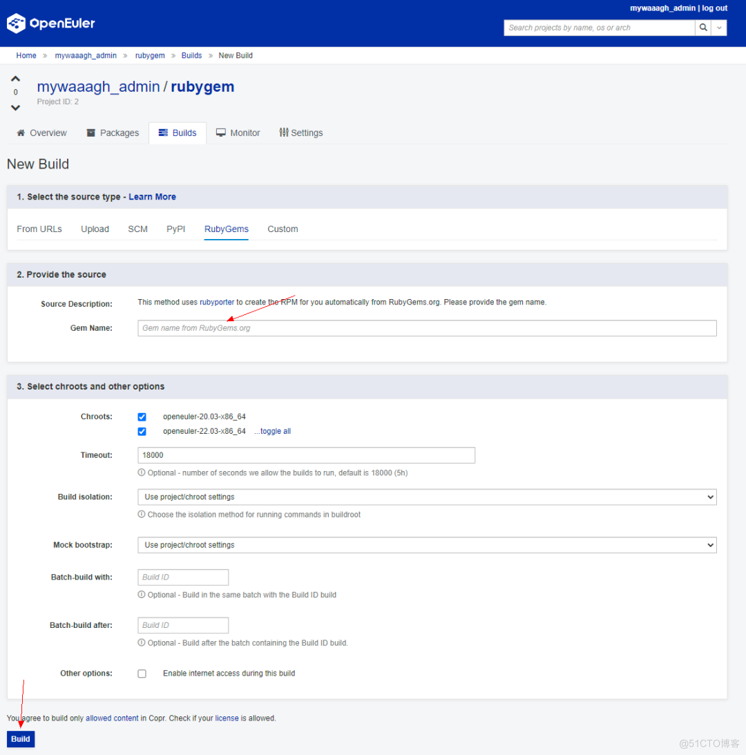 如何使用openEuler用户软件仓(EUR)_项目创建_10