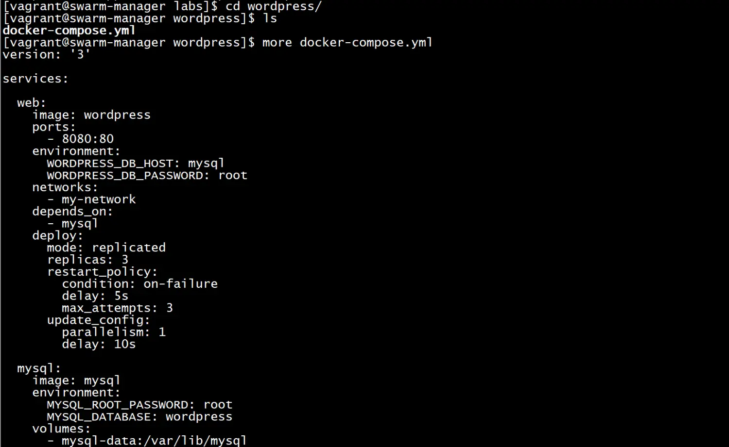 『中级篇』Docker-Stack部署wordpress（49）