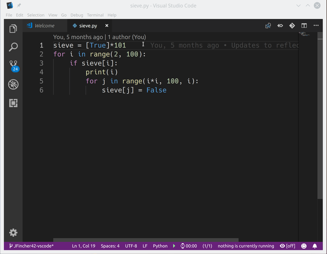 Running Python code in VS Code