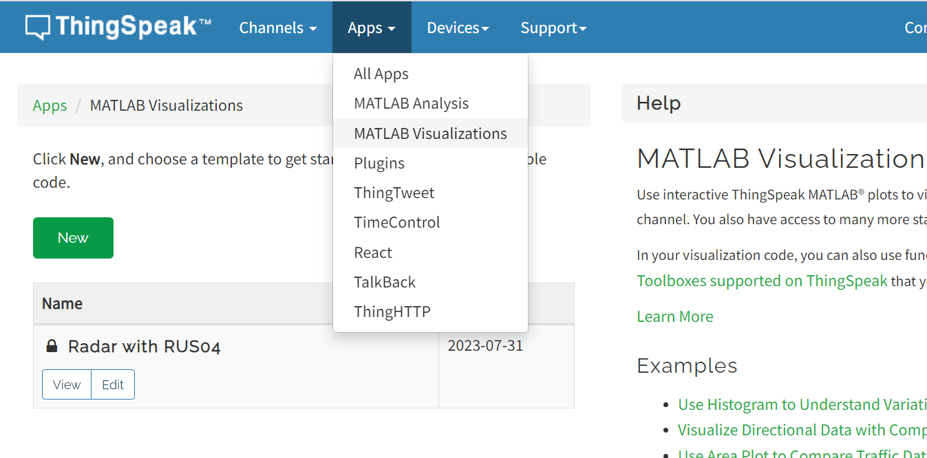 Thingspeak - MATLAB Visualizations