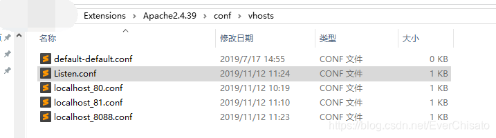 apache的vhost设置文件