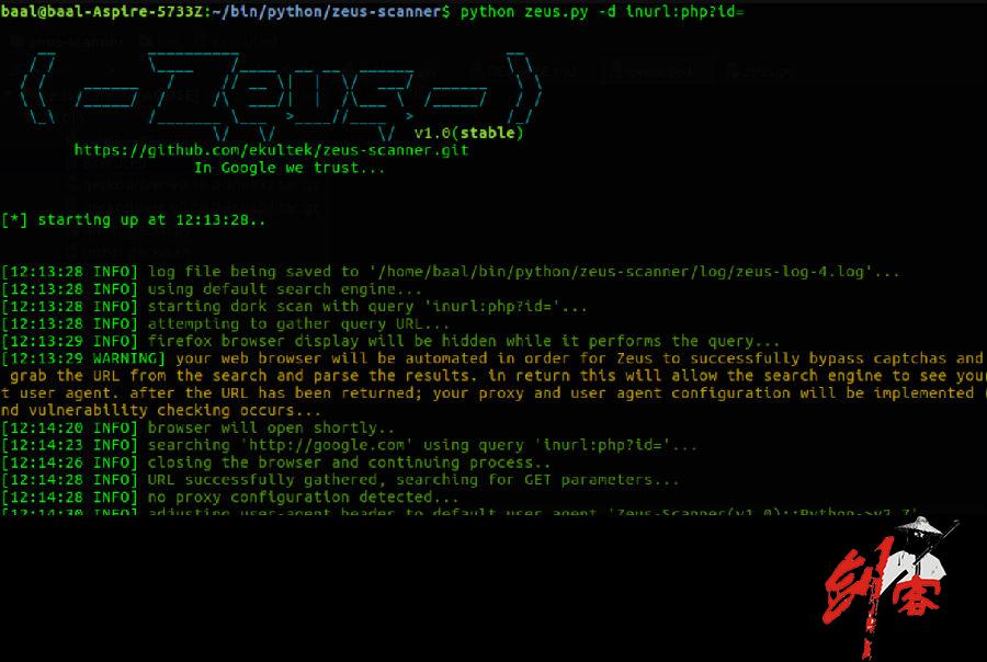Zeus-Scanner 宙斯漏洞扫描器 一款开源漏洞扫描工具