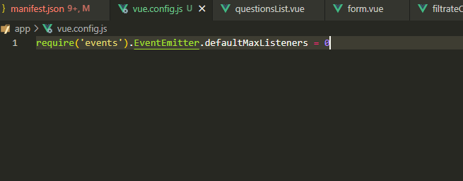 uniapp MaxListenersExceededWarning: Possible EventEmitter memory leak ...