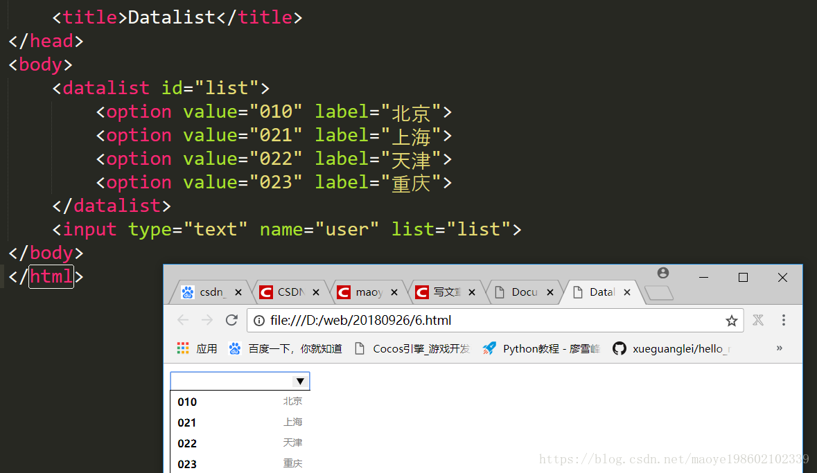 HTML5高级之新增form表单中的类型、属性、元素(带示例)_添加from元素-CSDN博客