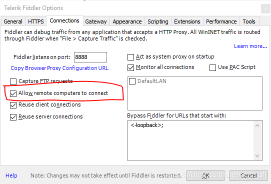 A 机器设置 fiddler