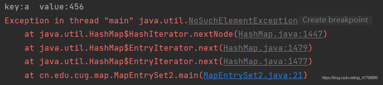 iterator迭代器异常Exception in thread “main” java.util ...