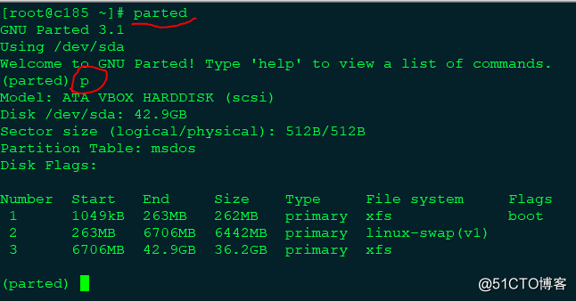 Linux 磁盘分区工具 Parted
