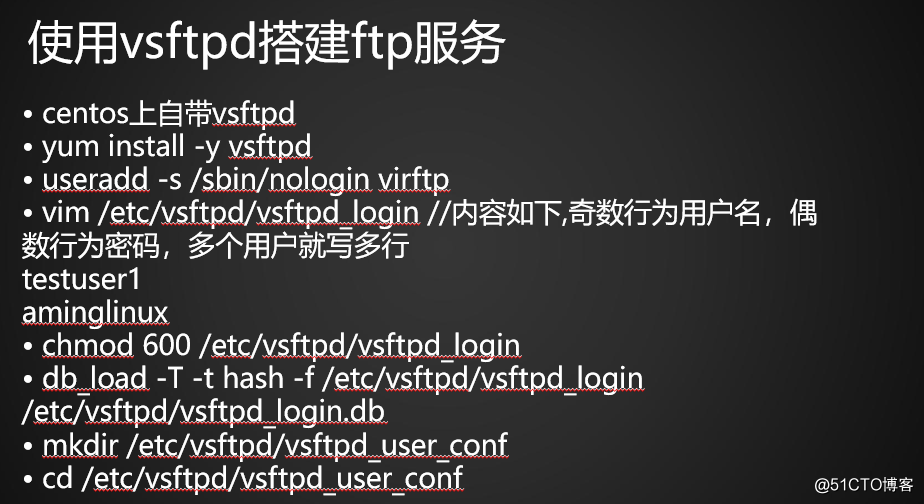 14.4exportfs命令14.5NFS客户端问题15.1FTP介绍 使用vsftpd搭建ftp