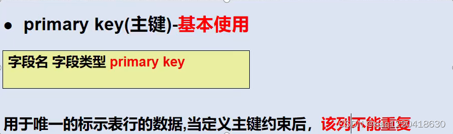 主键