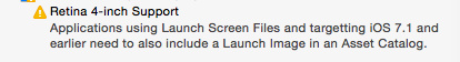 Applications <wbr>using <wbr>Launch <wbr>Screen <wbr>Files <wbr>and <wbr>targetting <wbr>iOS&nbs