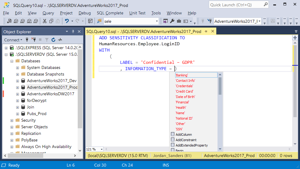 T-SQL自实现、格式化插件dbForge SQL Complete 6.6正式发布！新增敏感数据建议-CSDN博客