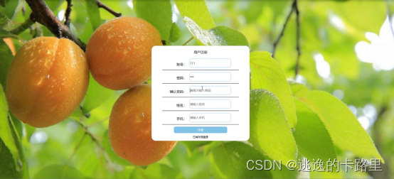 图5-5用户注册界面图