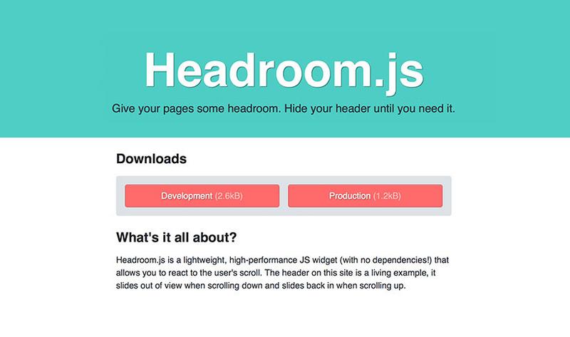Headroom.JS