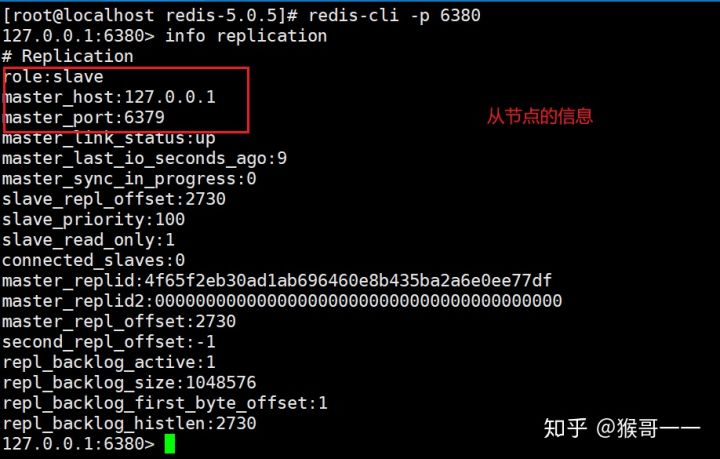 info replication 查看从节点信息