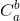C_{a}^{b}