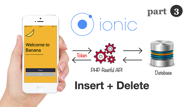 Ionic 3和Angular 4：使用基于令牌的Restful API插入和删除