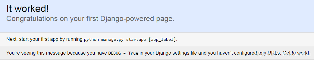 Djangoworked