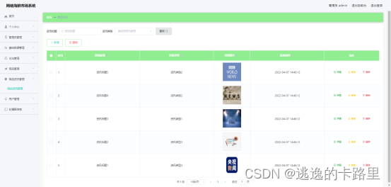 图5.5 商品资讯管理界面