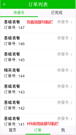 导航栏