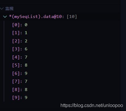 mySeqList为一个对象,data为一个int型指针