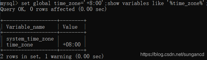 修改完成之后的时区，北京东八区