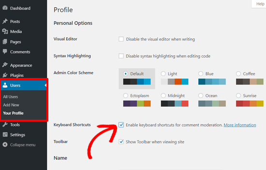 Enable Keyboard Shortcuts for Comments Moderation in WordPress