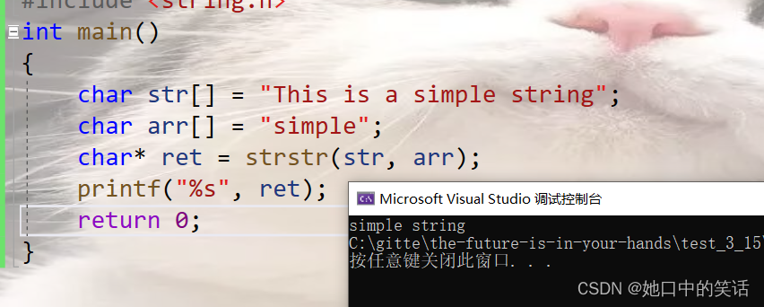 strstr的使用与模拟实现-CSDN博客