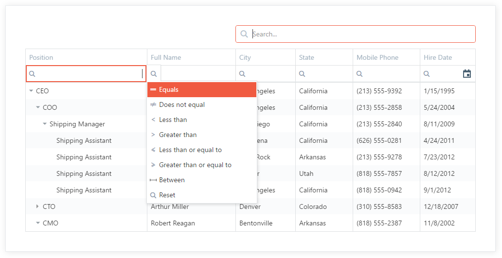 界面控件DevExtreme Tree List组件——高性能的客户端树视图_devextreme 多选-CSDN博客