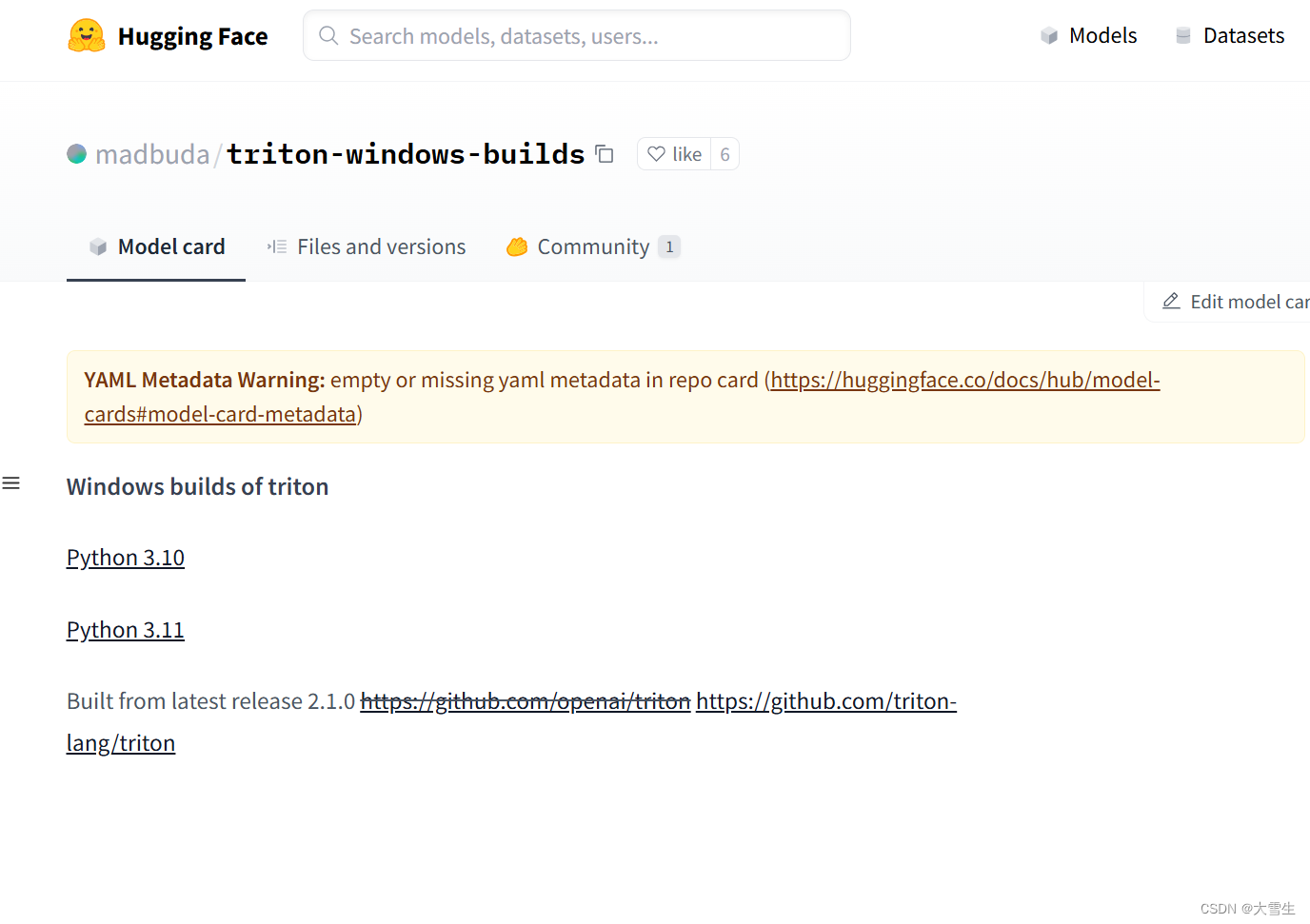 No matching distribution found for triton python 安装 triton库发生错误，找不到 ...