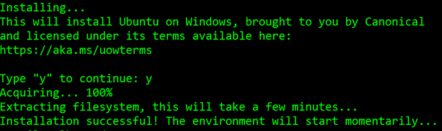 Installing Ubuntu on Windows