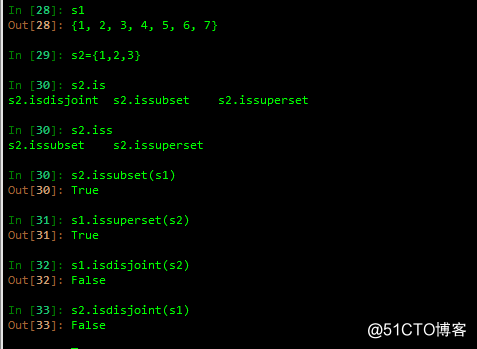 Python之集合、解析式，生成器，函数