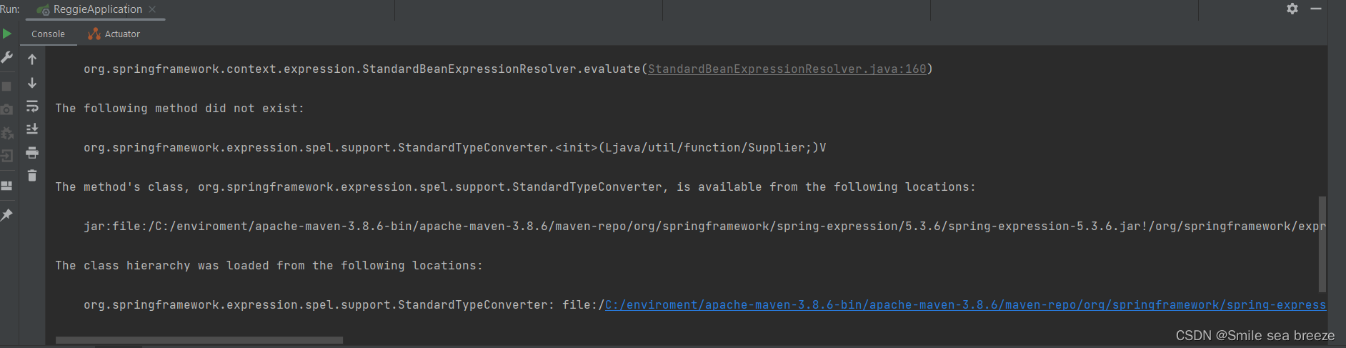 # SpringBoot报错问题解决: Correct the classpath of your application so that ...