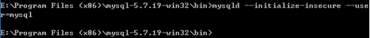初始化MySQL