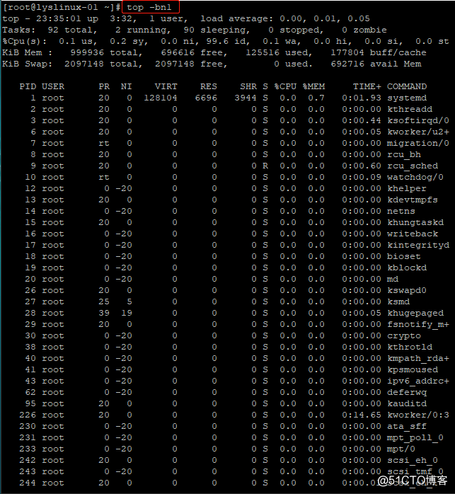 命令 w 、vmstat、top、sar、nload