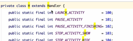 H即是继承于Handler