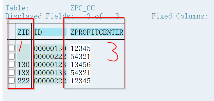 zid对应flat file中的ID，将zprofitcenter写入entity属性中