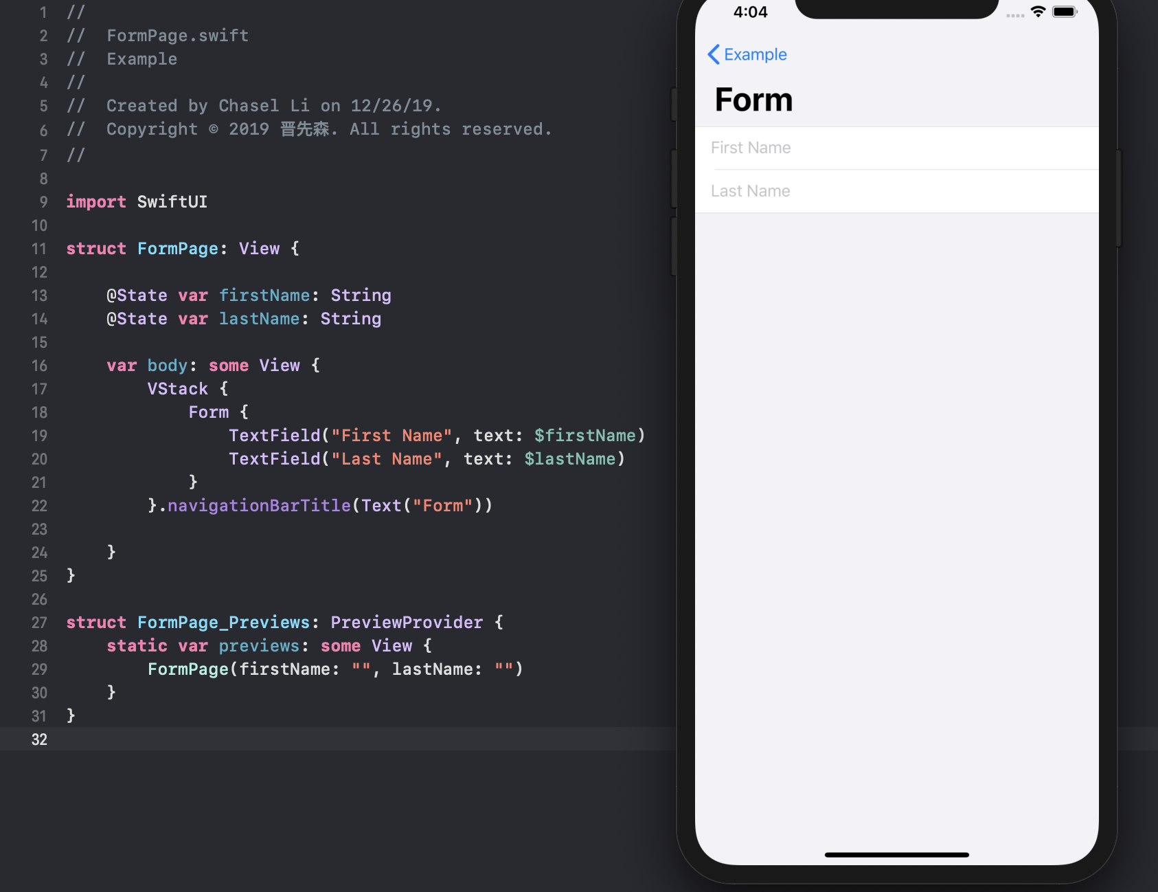 参考 SwiftUI 官方示例做的常用组件示例，新手看过来，五分钟看完_swiftui 组件-CSDN博客