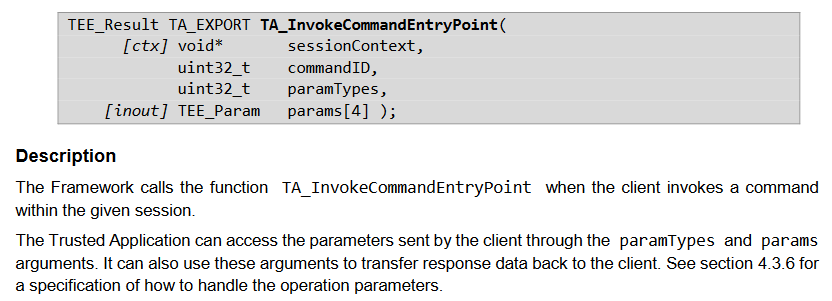TA_InvokeCommandEntryPoint的描述: