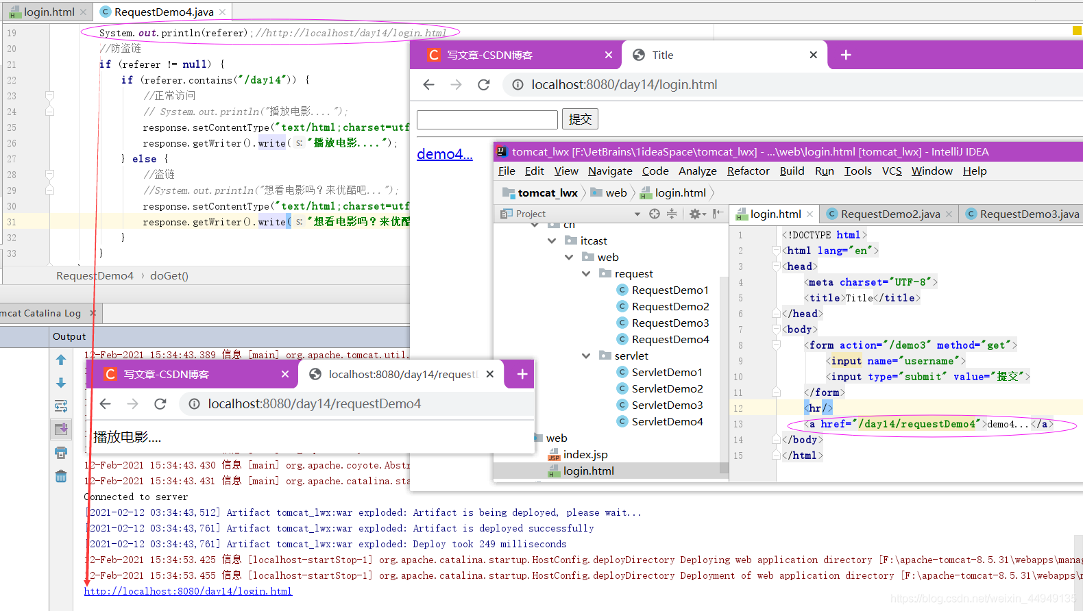 Java Requestfocus Request和Response-学习笔记01【Request_原理和继承体系、Request_获取请求数据 ...