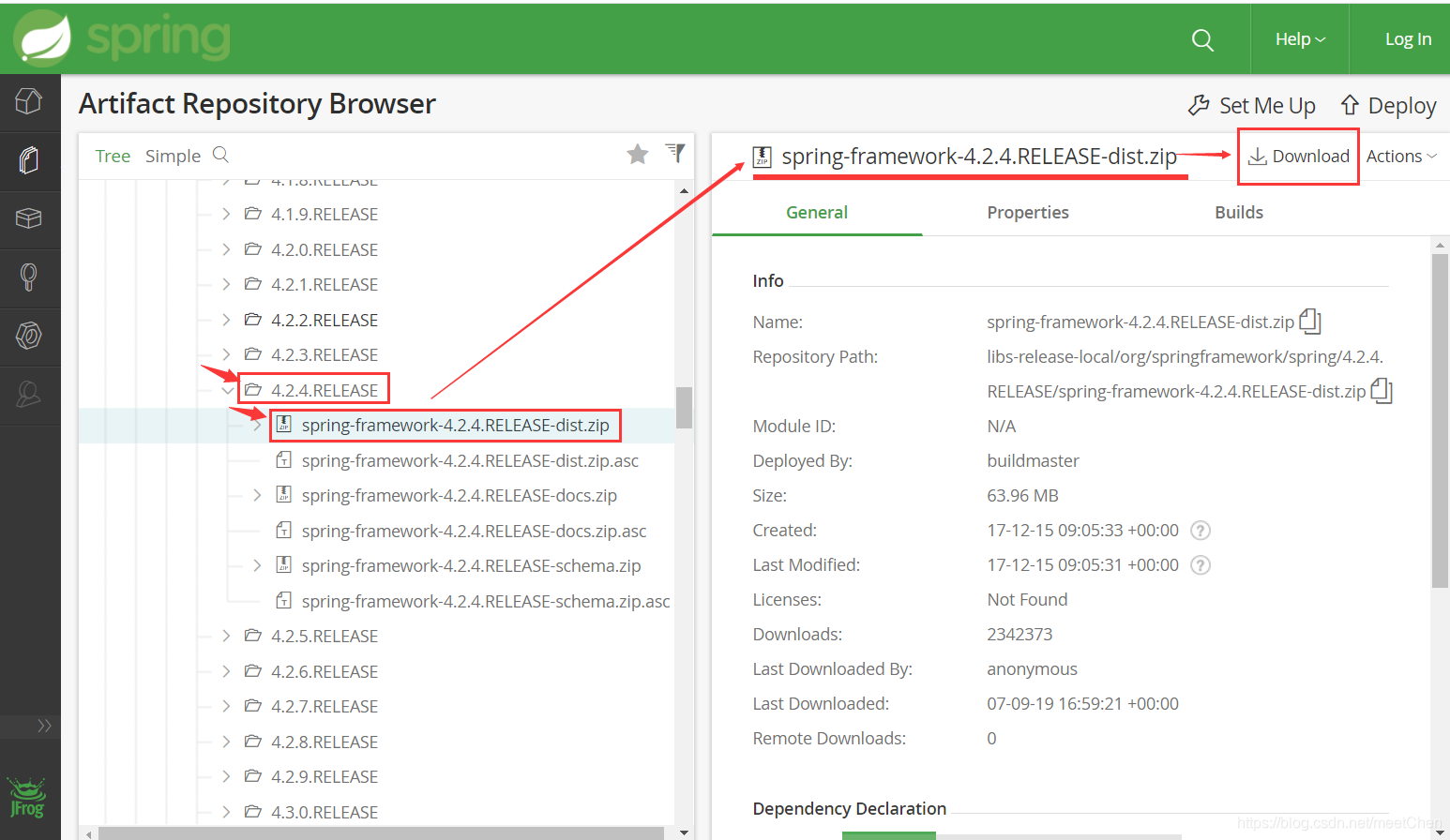 选择版本下载压缩包
