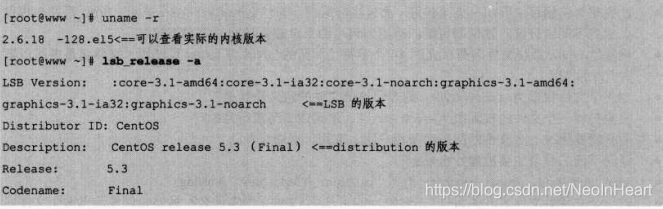 查看linux内核的语令