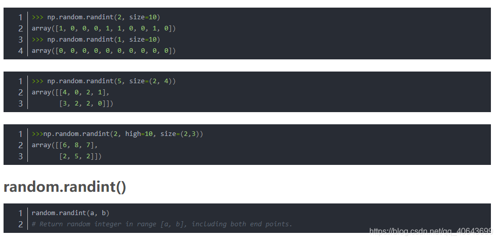 np.random.randint()的用法-CSDN博客