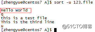 Linux文件查看命令之sort